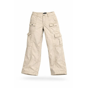 Hollister Women's Low Rise Baggy Cargo Utility Pants 12R W31 Tan Khaki